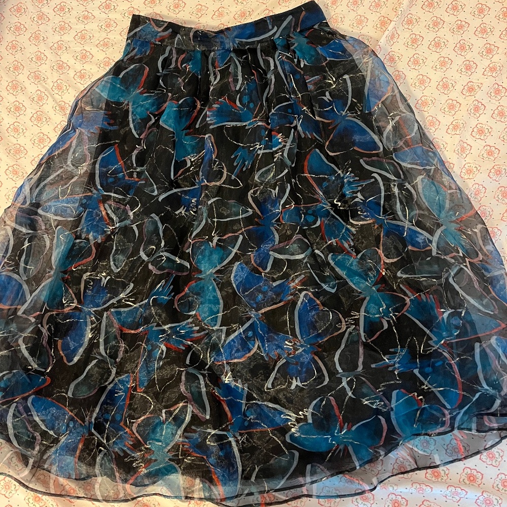 Anthropologie butterfly skirt